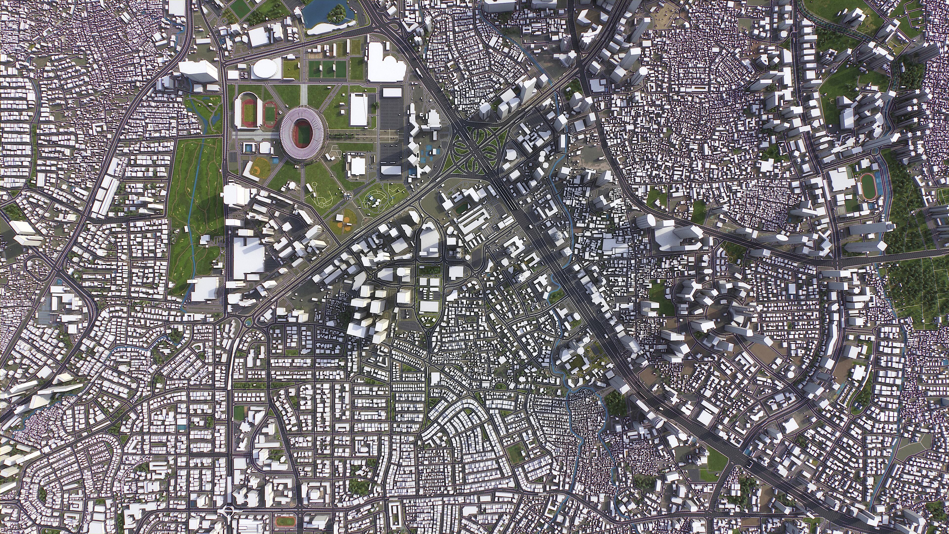 Jakarta - 3D City Model Low-poly 3D model_10