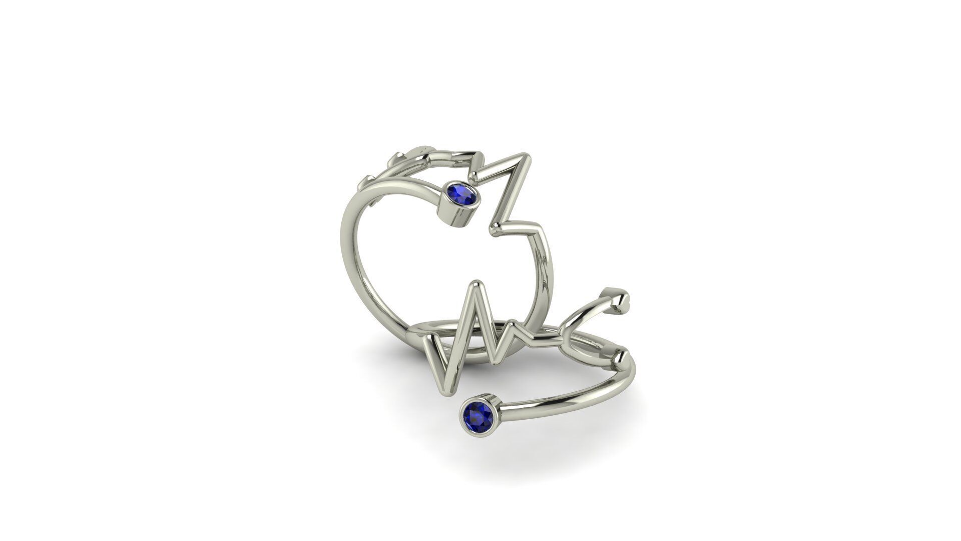 Stethoscope Ring 3D print model_14