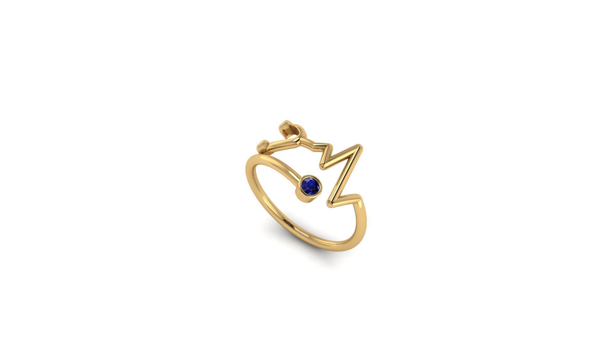 Stethoscope Ring 3D print model_18