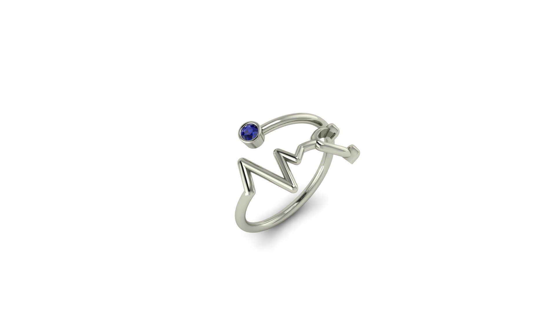 Stethoscope Ring 3D print model_10