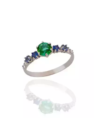 Ring with gemstone
