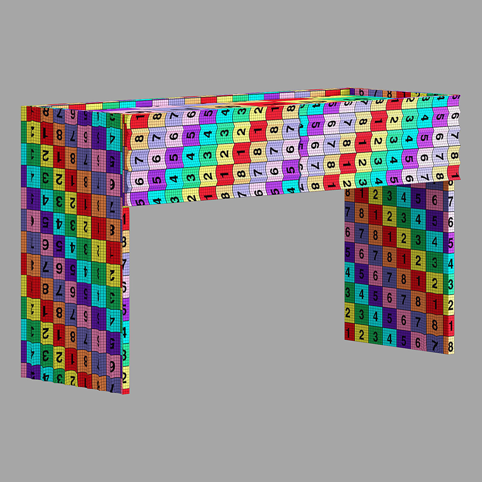 Moroso rows console 3D model_6