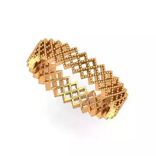 DELICATE GOLD BAND JEWELRY FOR WOMAN WITH RENDER DETAIL