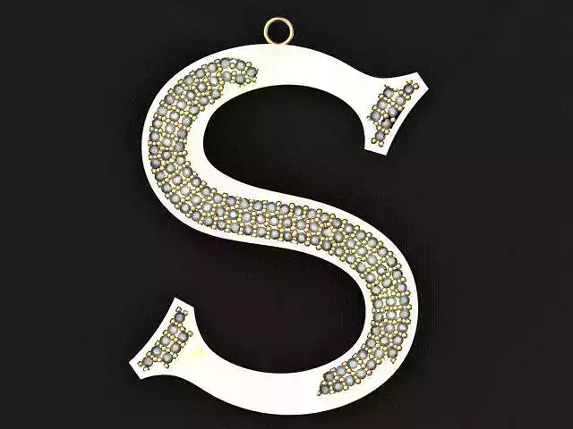 S letter pendant