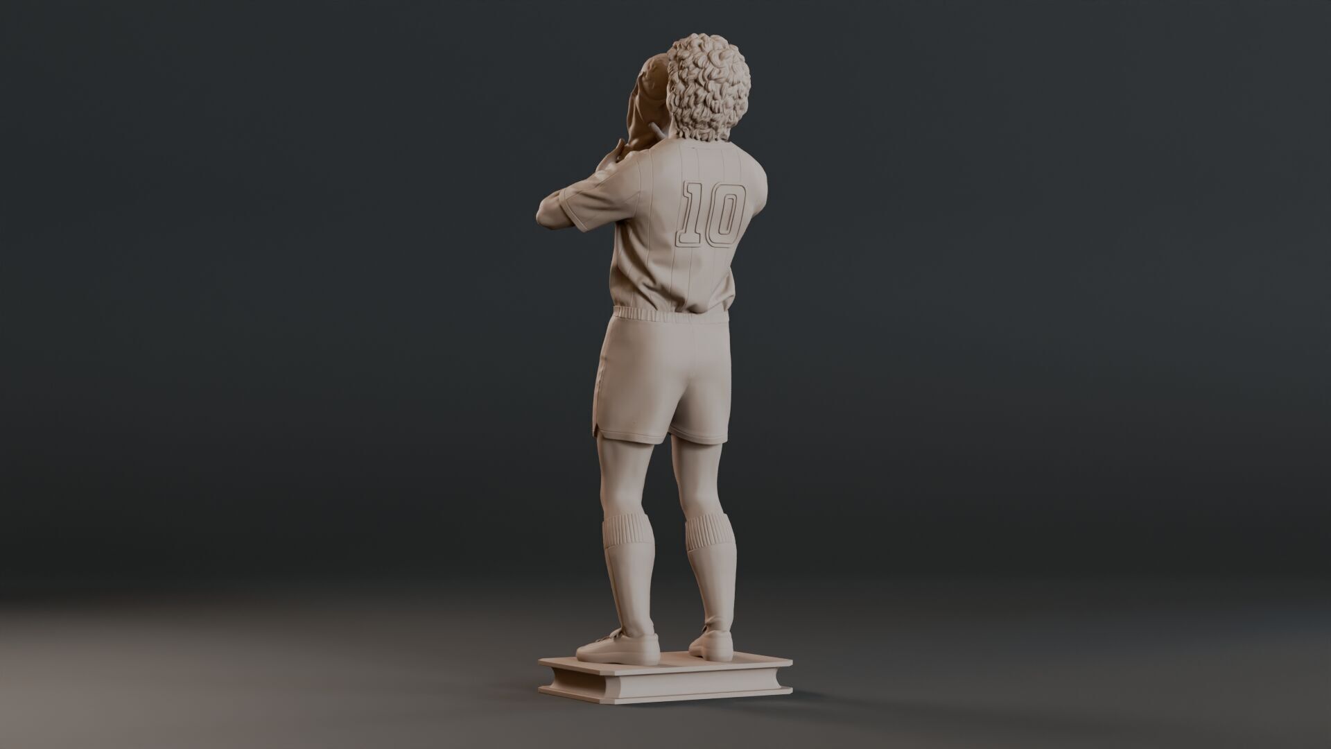 Diego Maradona Full-body Sculpture  3D print model_8