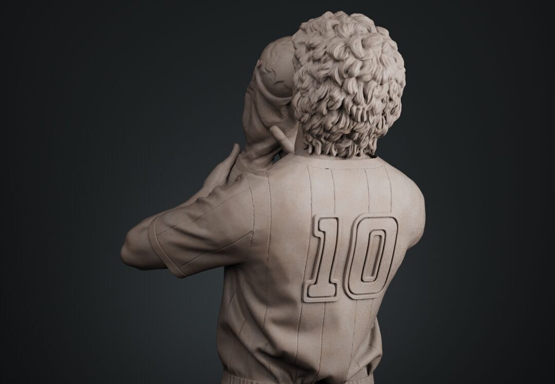 Diego Maradona Full-body Sculpture  3D print model_20