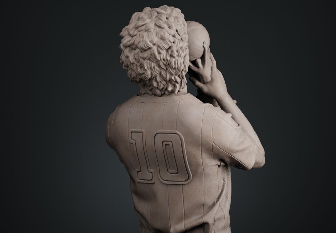 Diego Maradona Full-body Sculpture  3D print model_18