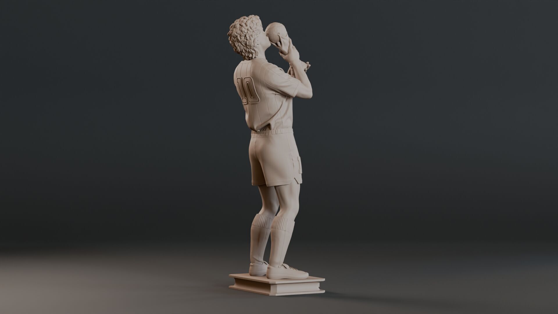 Diego Maradona Full-body Sculpture  3D print model_5