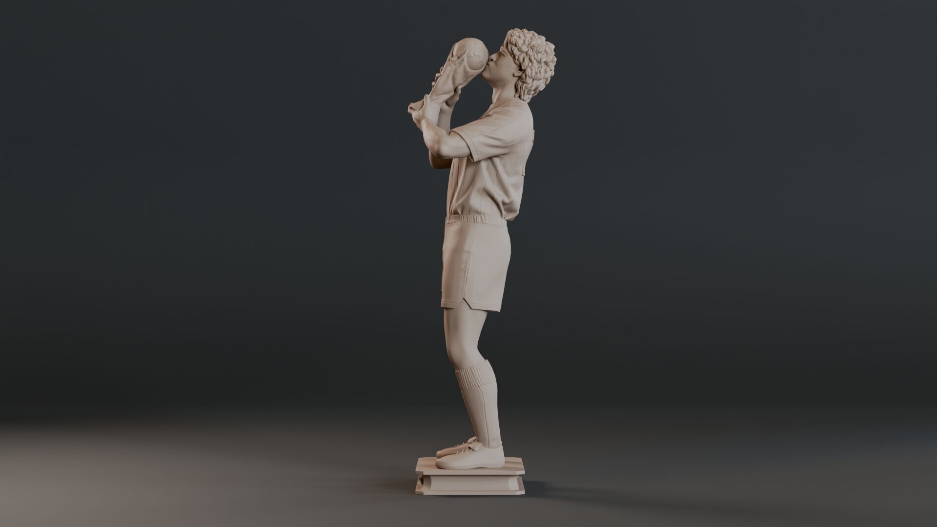 Diego Maradona Full-body Sculpture  3D print model_10