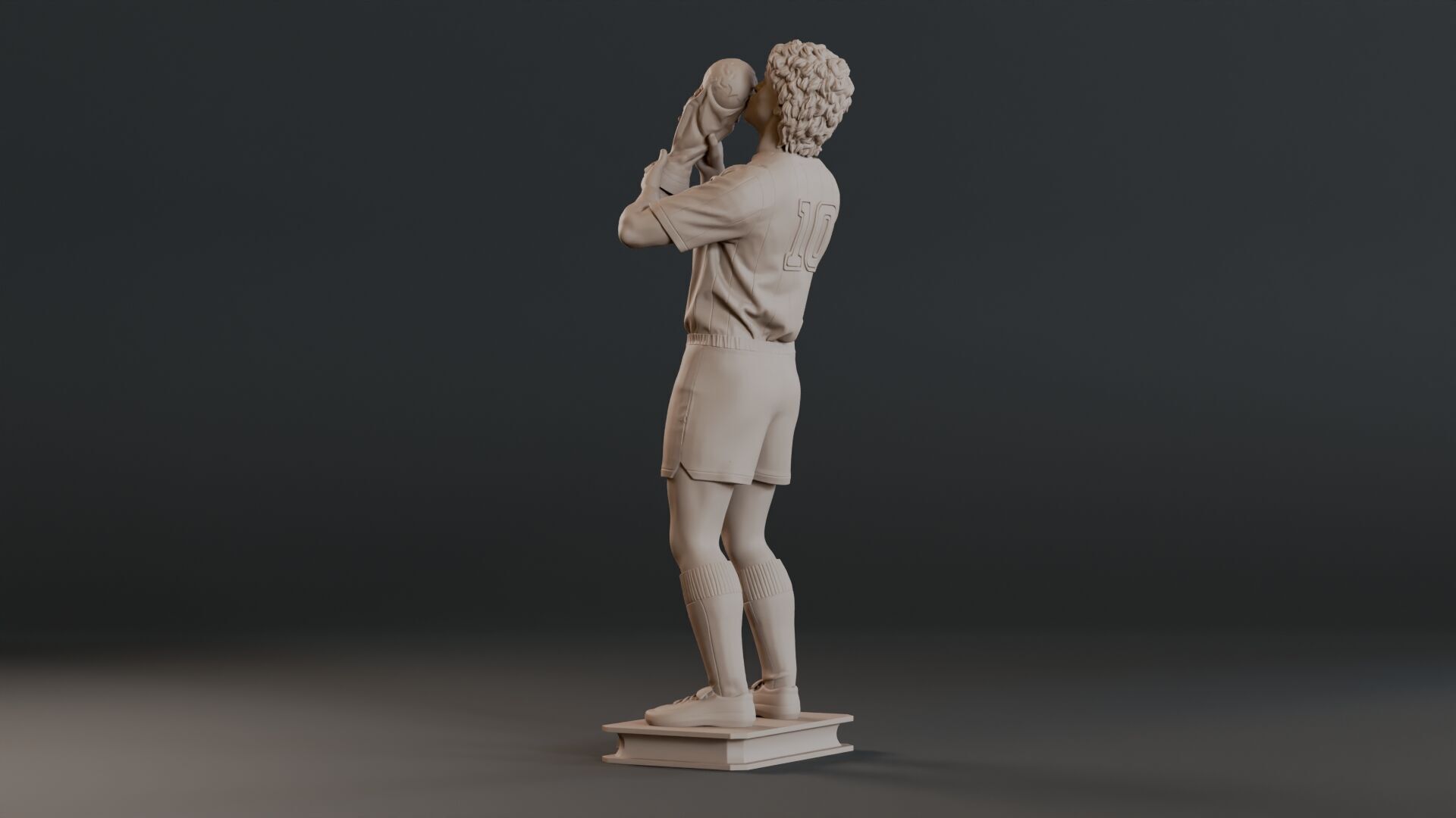 Diego Maradona Full-body Sculpture  3D print model_9