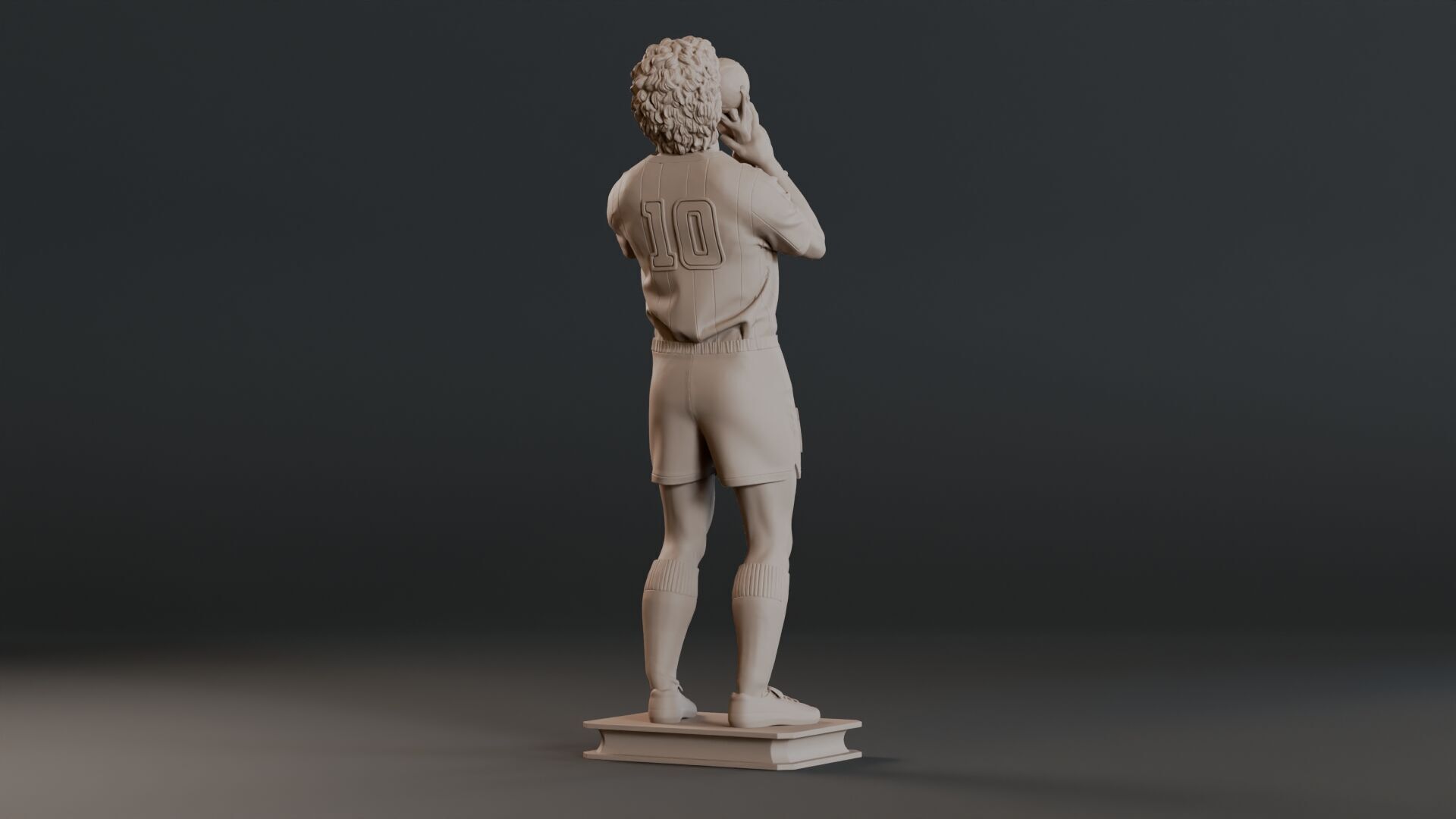 Diego Maradona Full-body Sculpture  3D print model_6