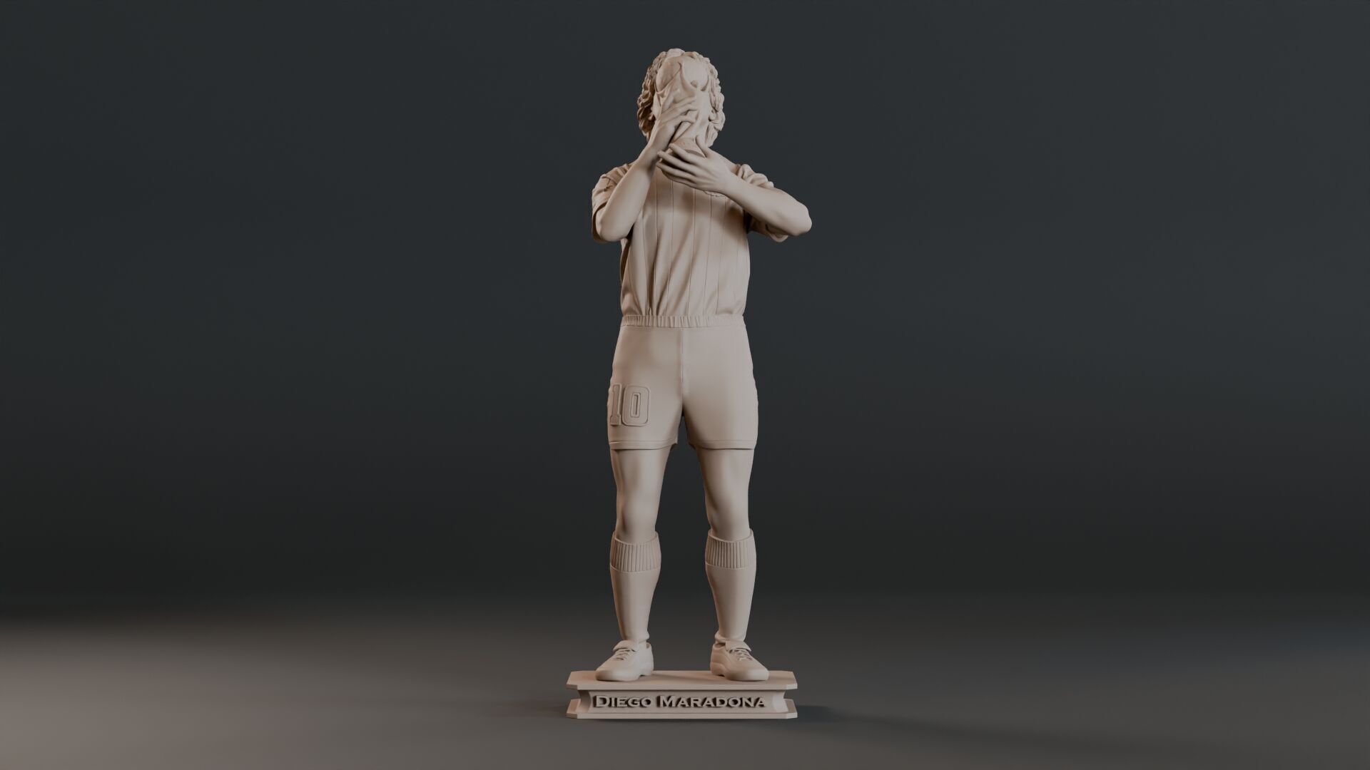 Diego Maradona Full-body Sculpture  3D print model_1