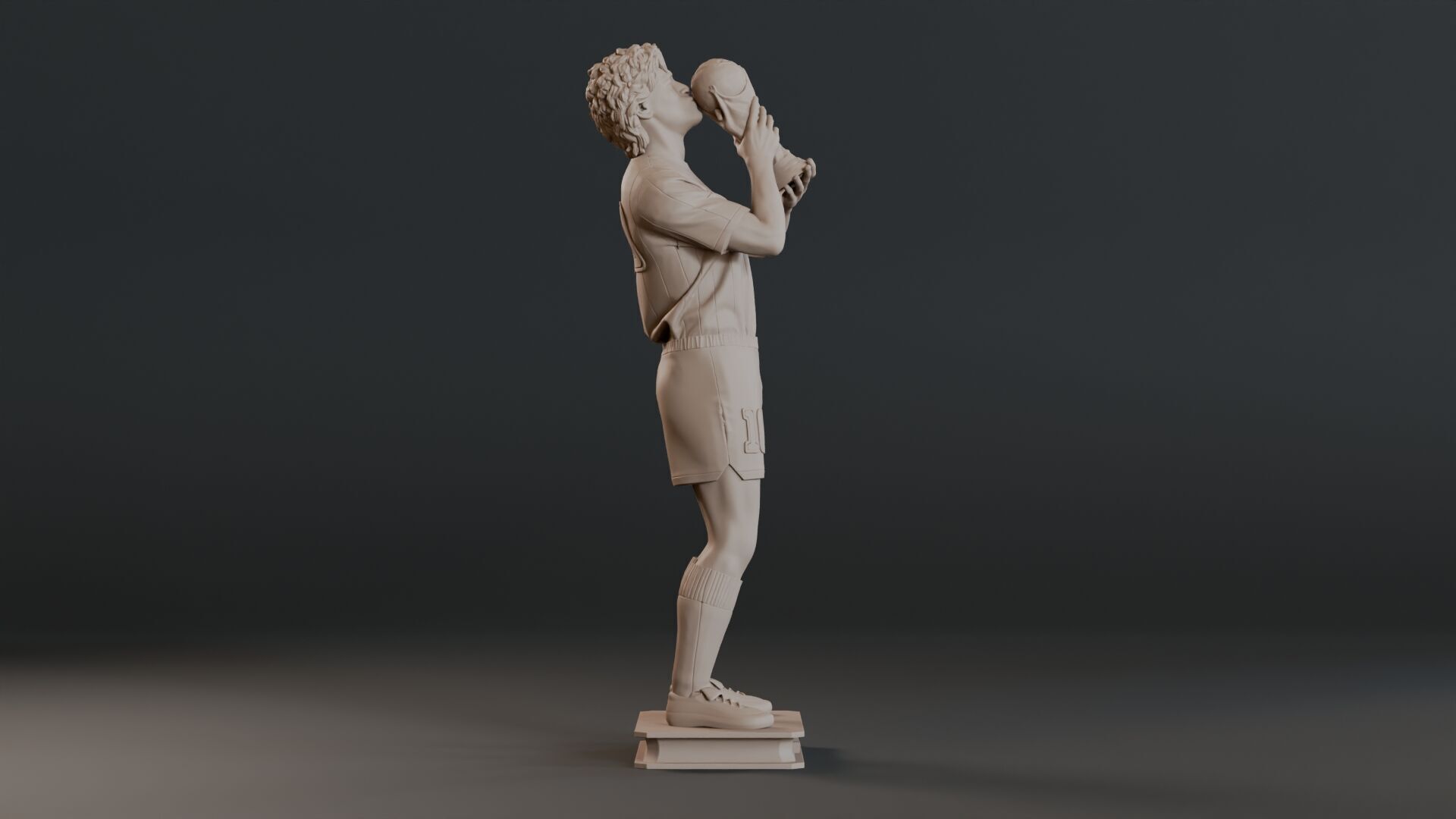 Diego Maradona Full-body Sculpture  3D print model_4