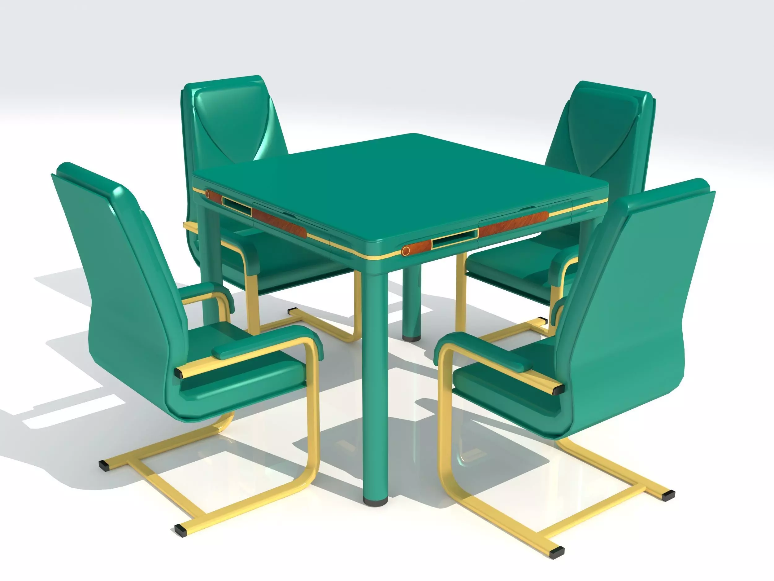 The mahjong table 3D model