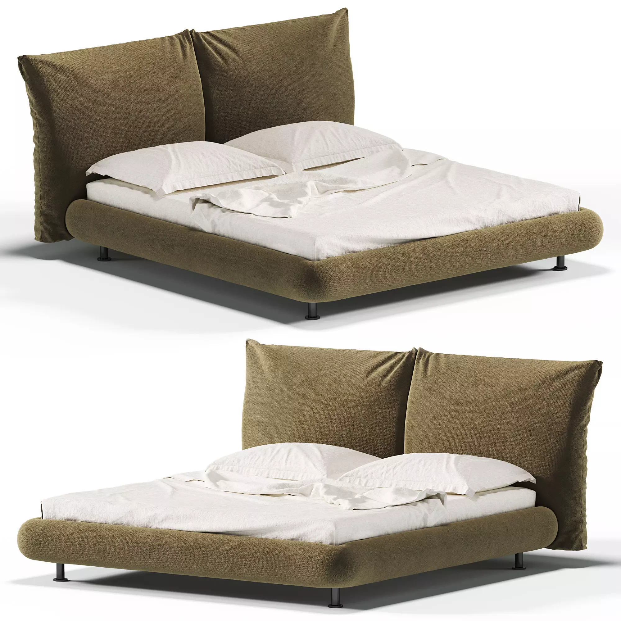 Edra STAND BY ME bed 3D model