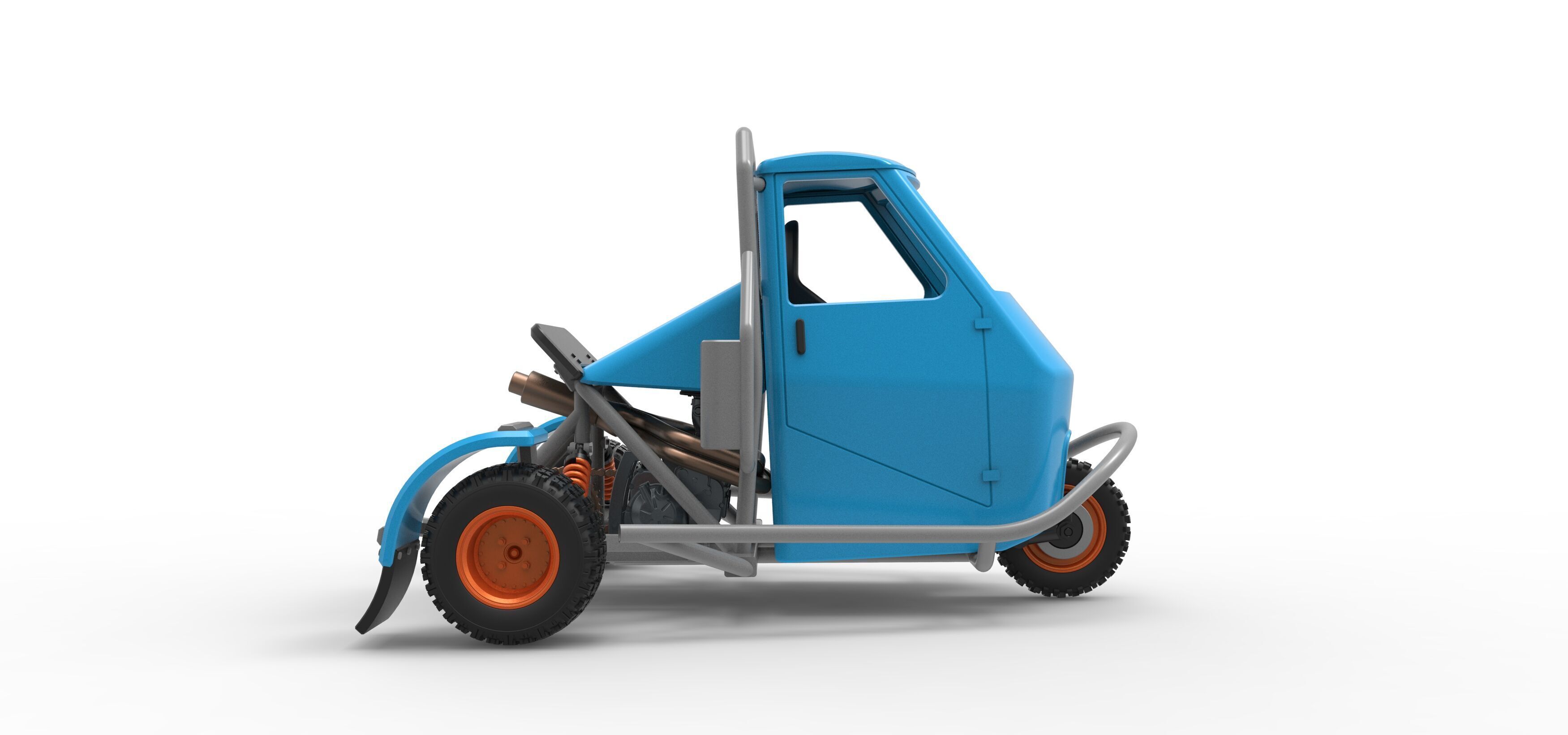 Ape car proto for dirt Scale 1 to 25 3D print model_18