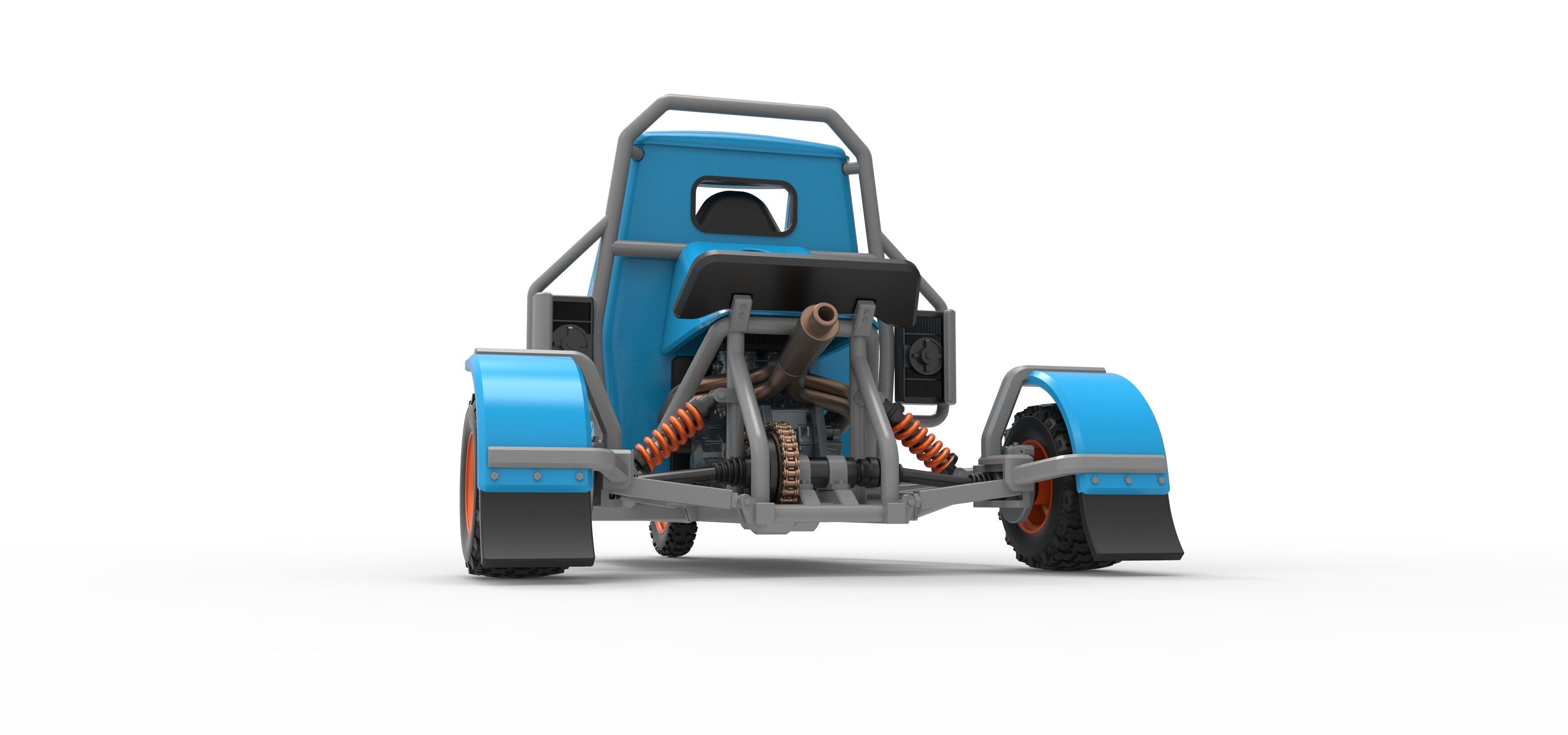 Ape car proto for dirt Scale 1 to 25 3D print model_13