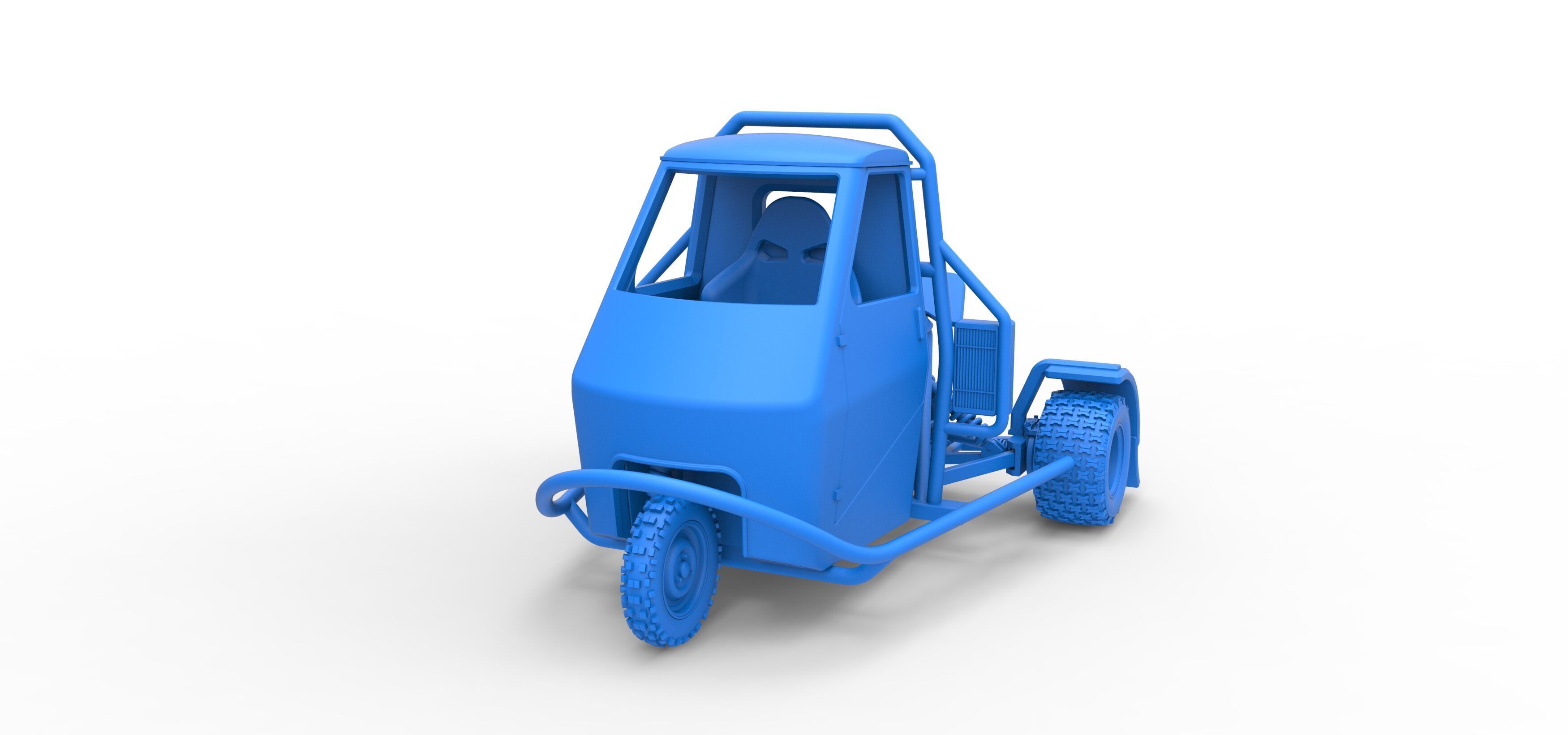 Ape car proto for dirt Scale 1 to 25 3D print model_26