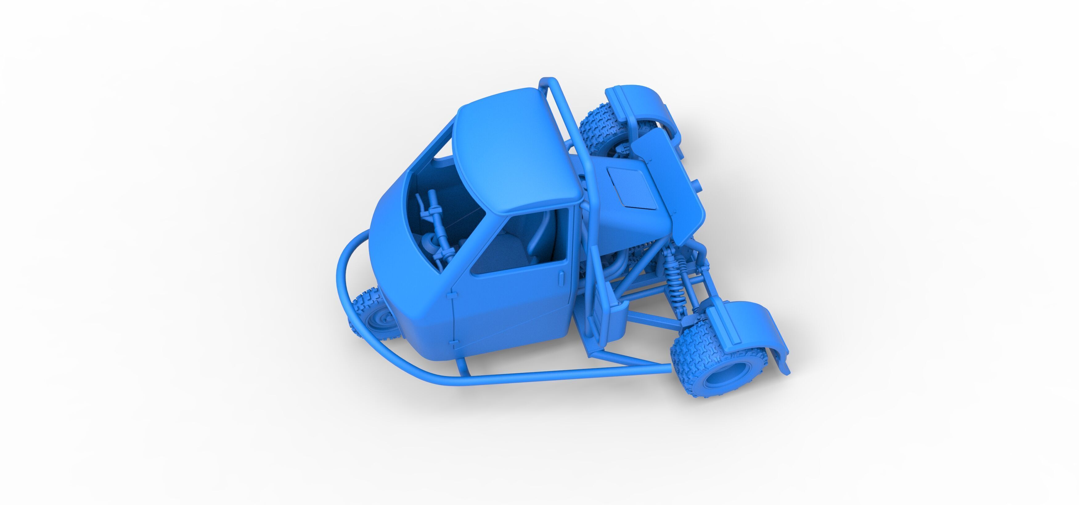Ape car proto for dirt Scale 1 to 25 3D print model_25