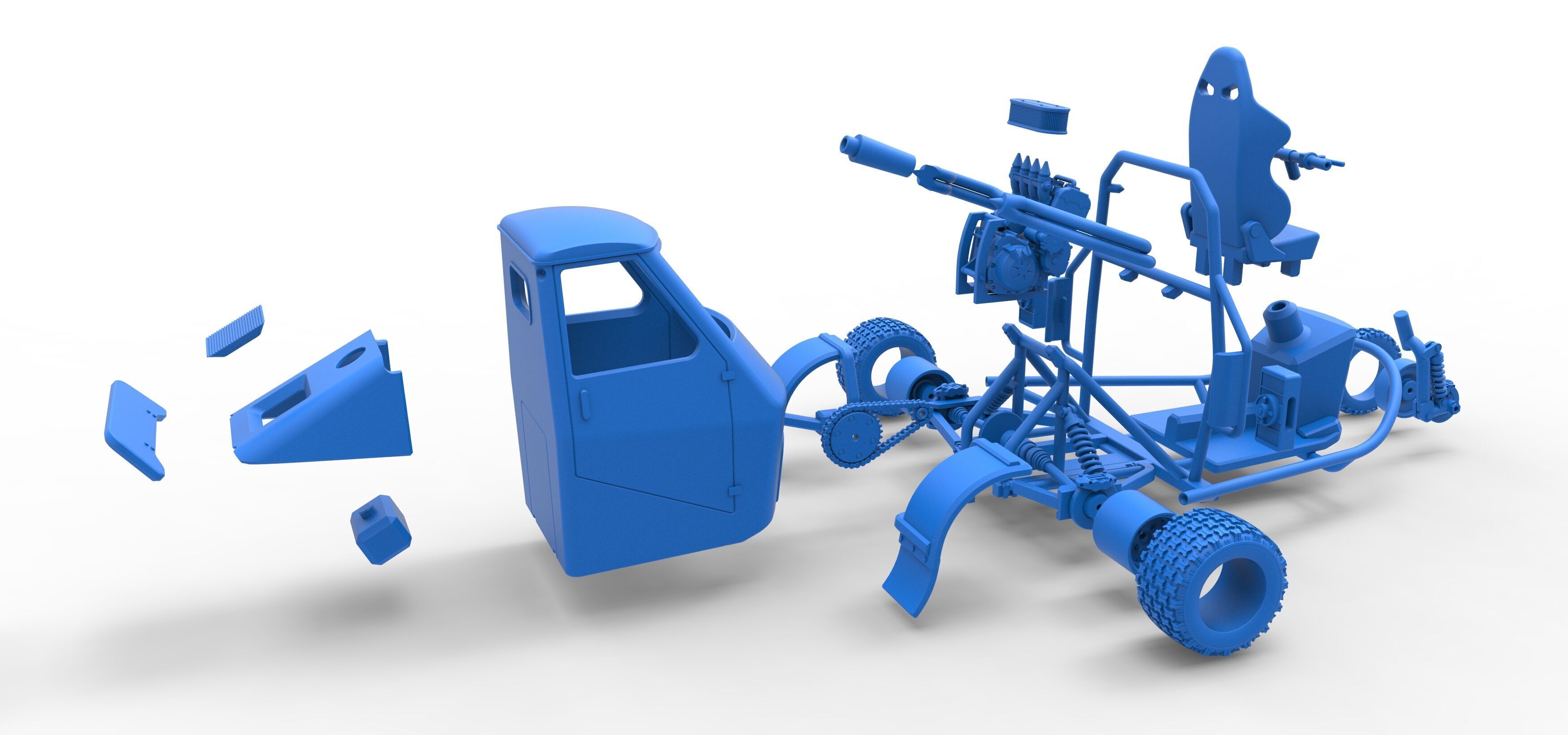 Ape car proto for dirt Scale 1 to 25 3D print model_52