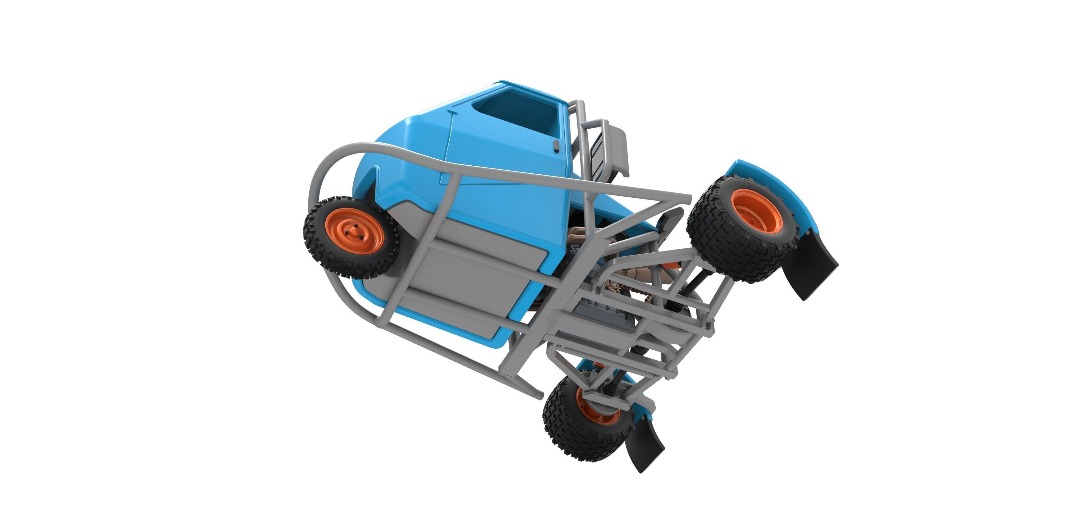 Ape car proto for dirt Scale 1 to 25 3D print model_3