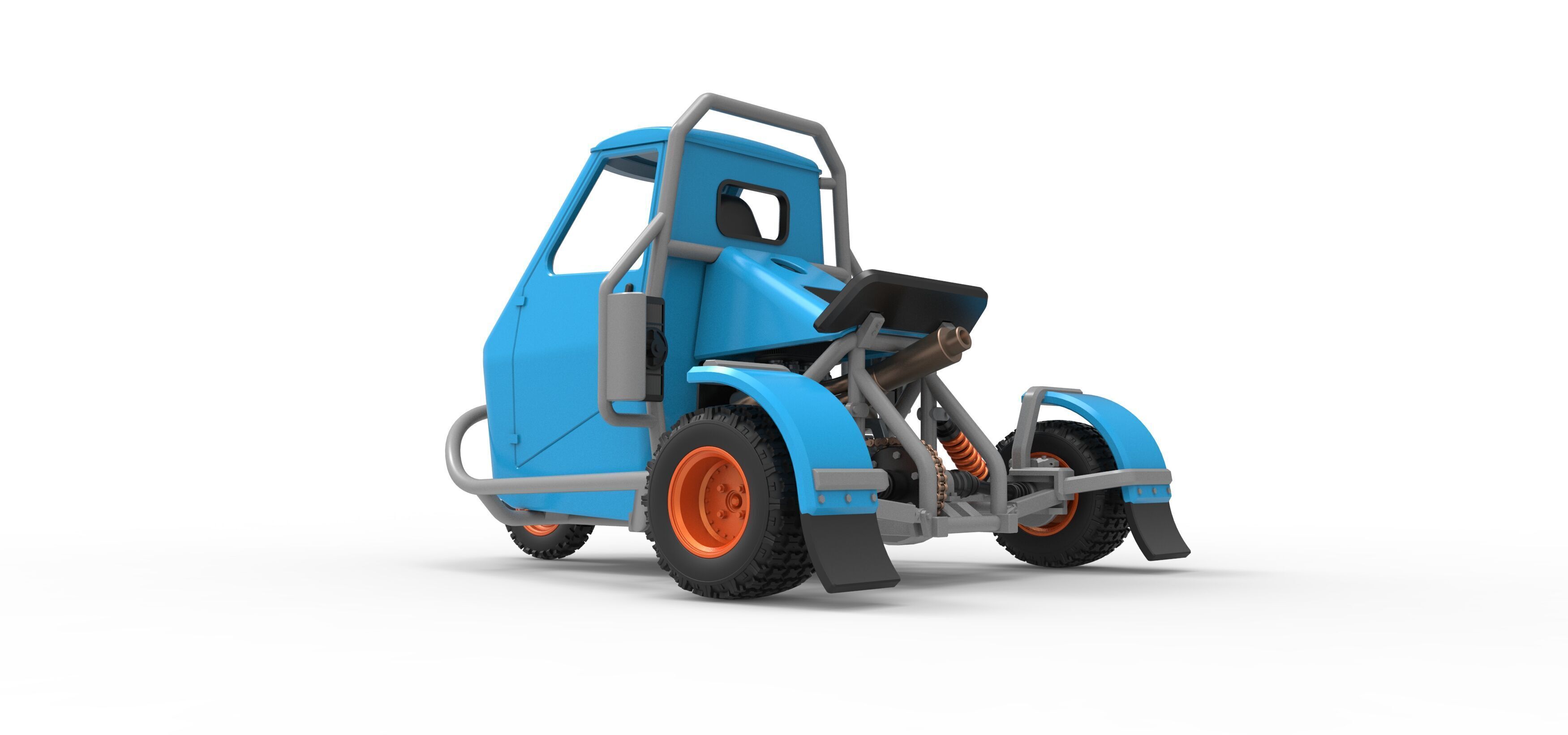 Ape car proto for dirt Scale 1 to 25 3D print model_11