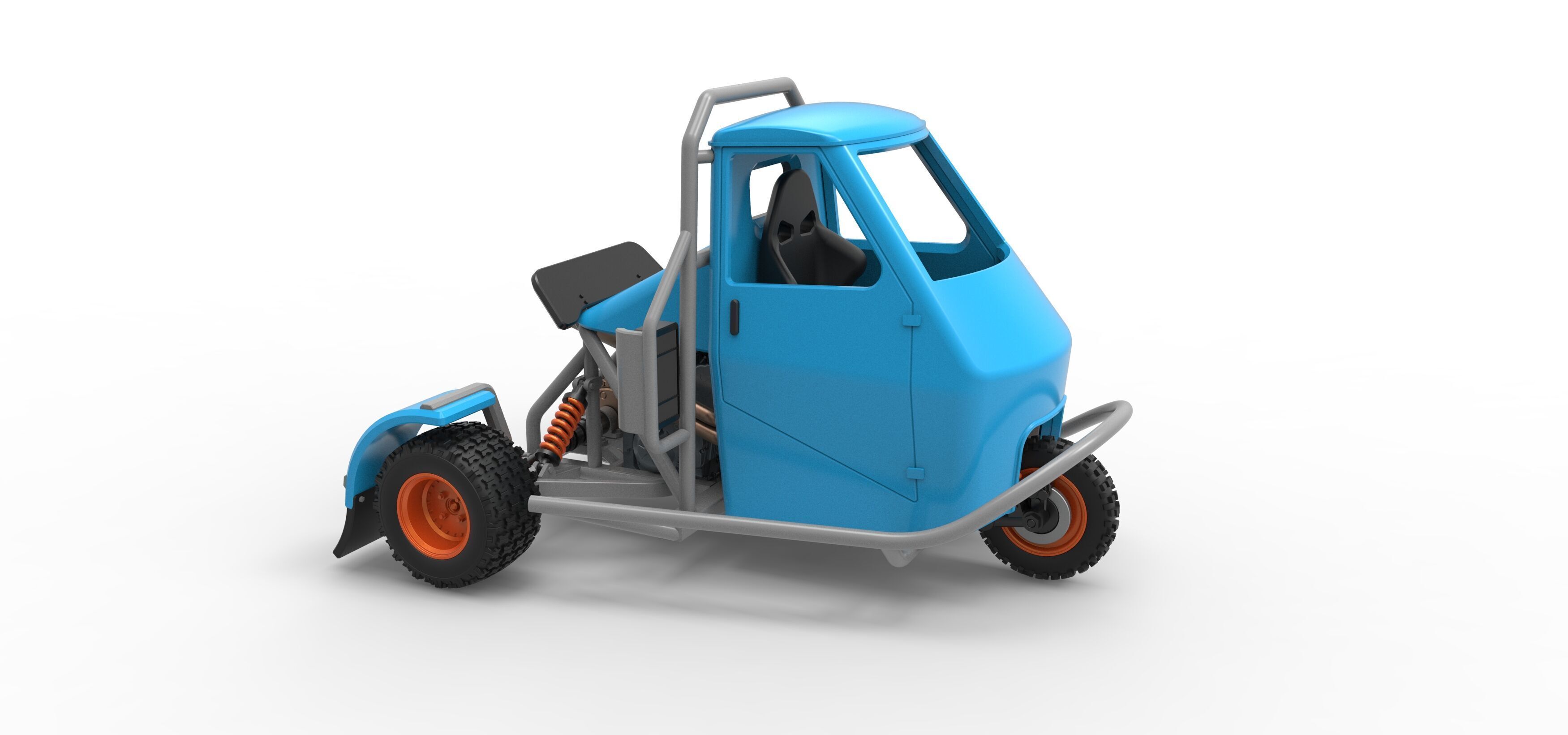 Ape car proto for dirt Scale 1 to 25 3D print model_20
