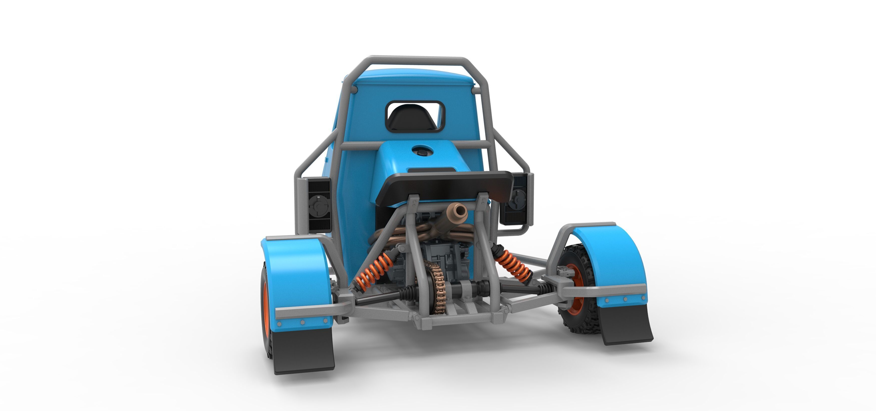 Ape car proto for dirt Scale 1 to 25 3D print model_12