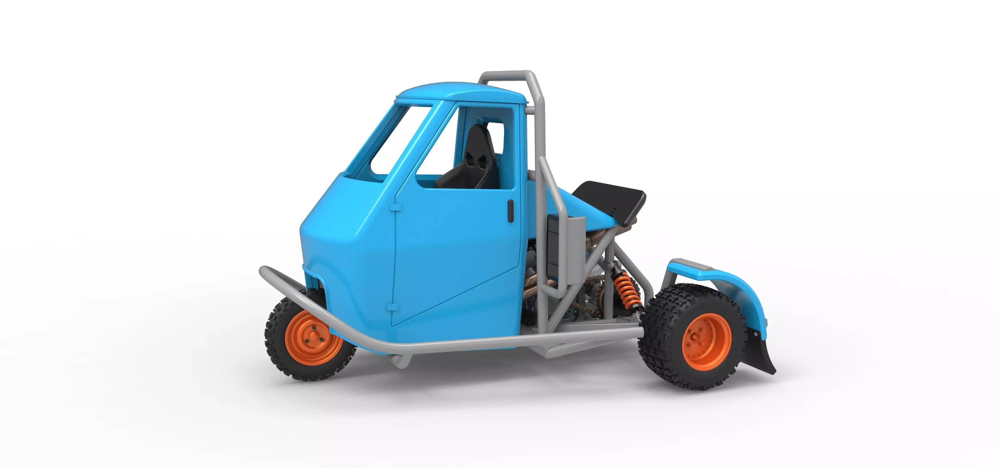 Ape car proto for dirt Scale 1 to 25 3D print model_0