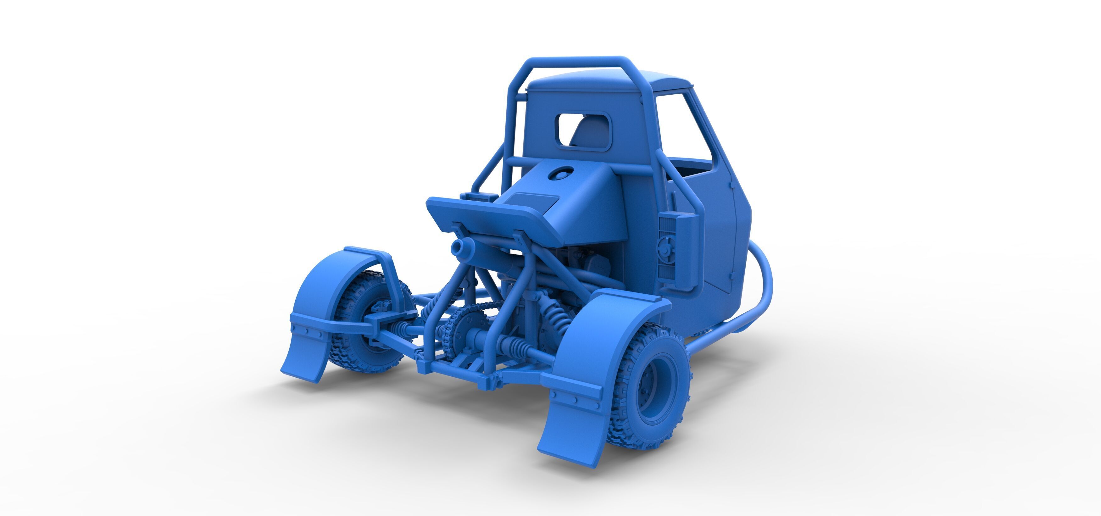 Ape car proto for dirt Scale 1 to 25 3D print model_38