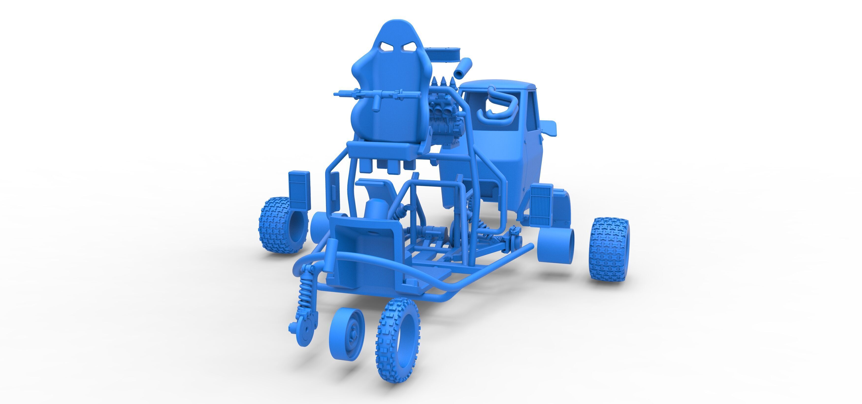 Ape car proto for dirt Scale 1 to 25 3D print model_46