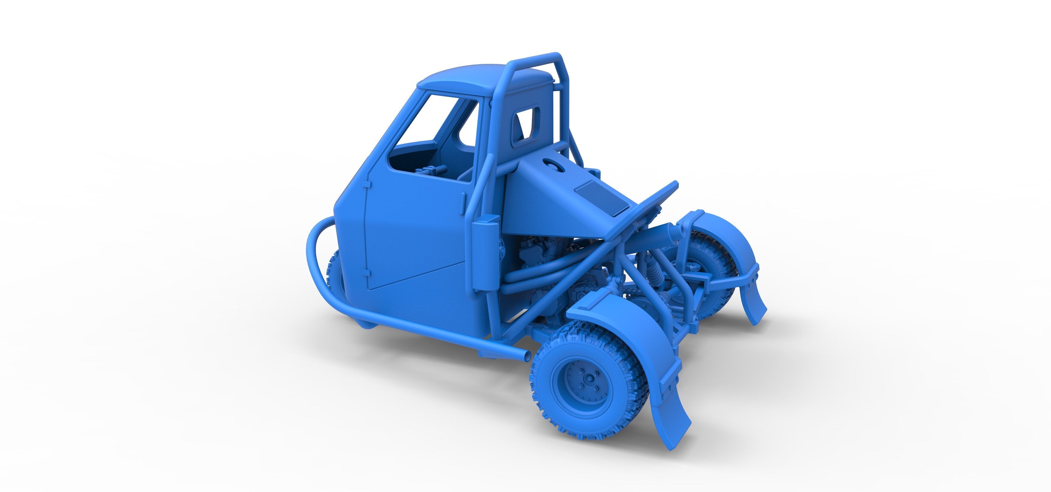 Ape car proto for dirt Scale 1 to 25 3D print model_32