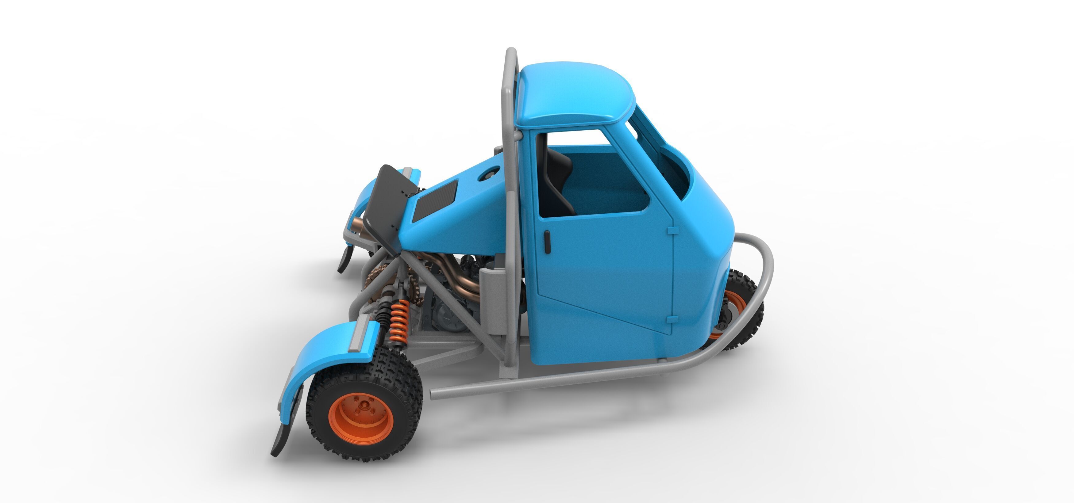 Ape car proto for dirt Scale 1 to 25 3D print model_19