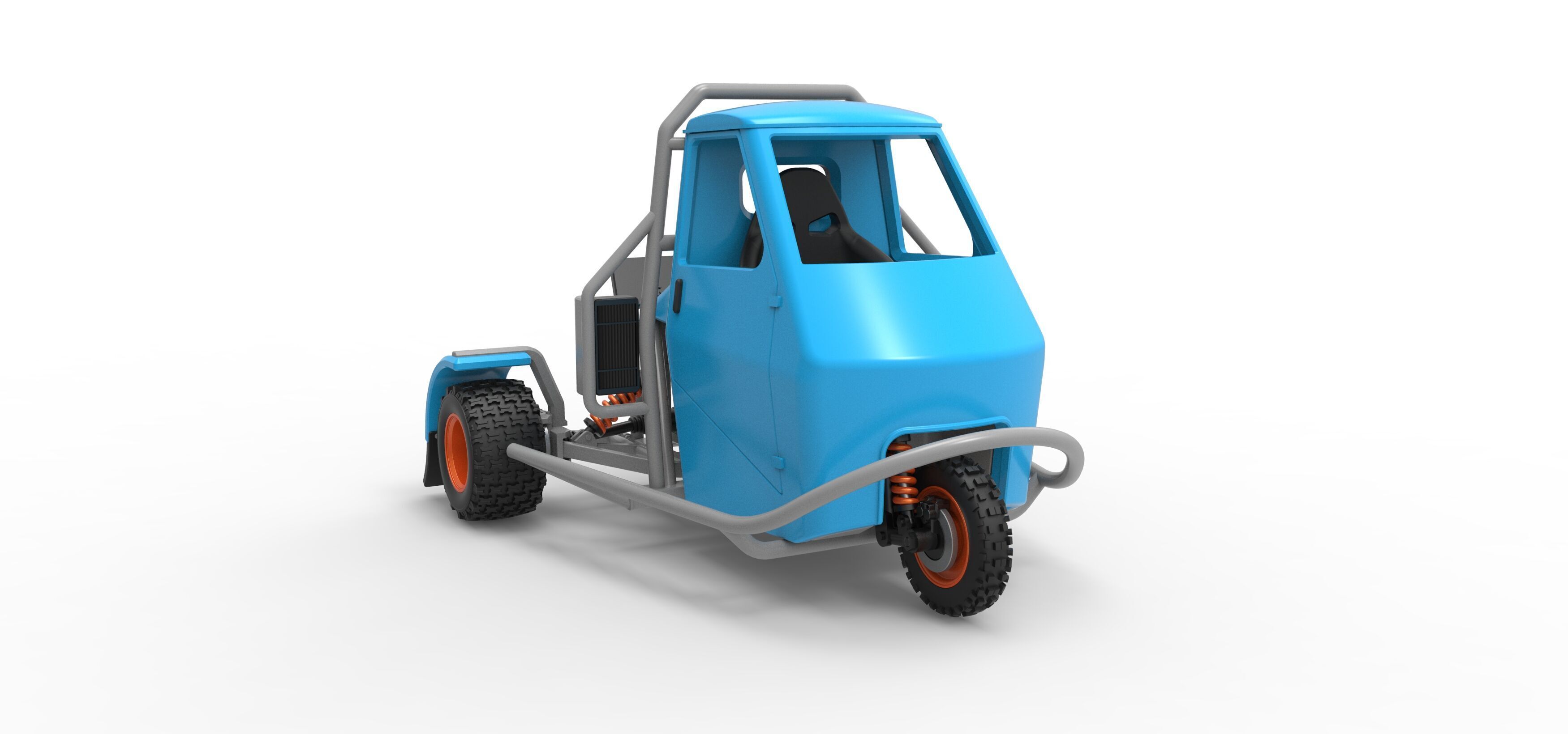 Ape car proto for dirt Scale 1 to 25 3D print model_21