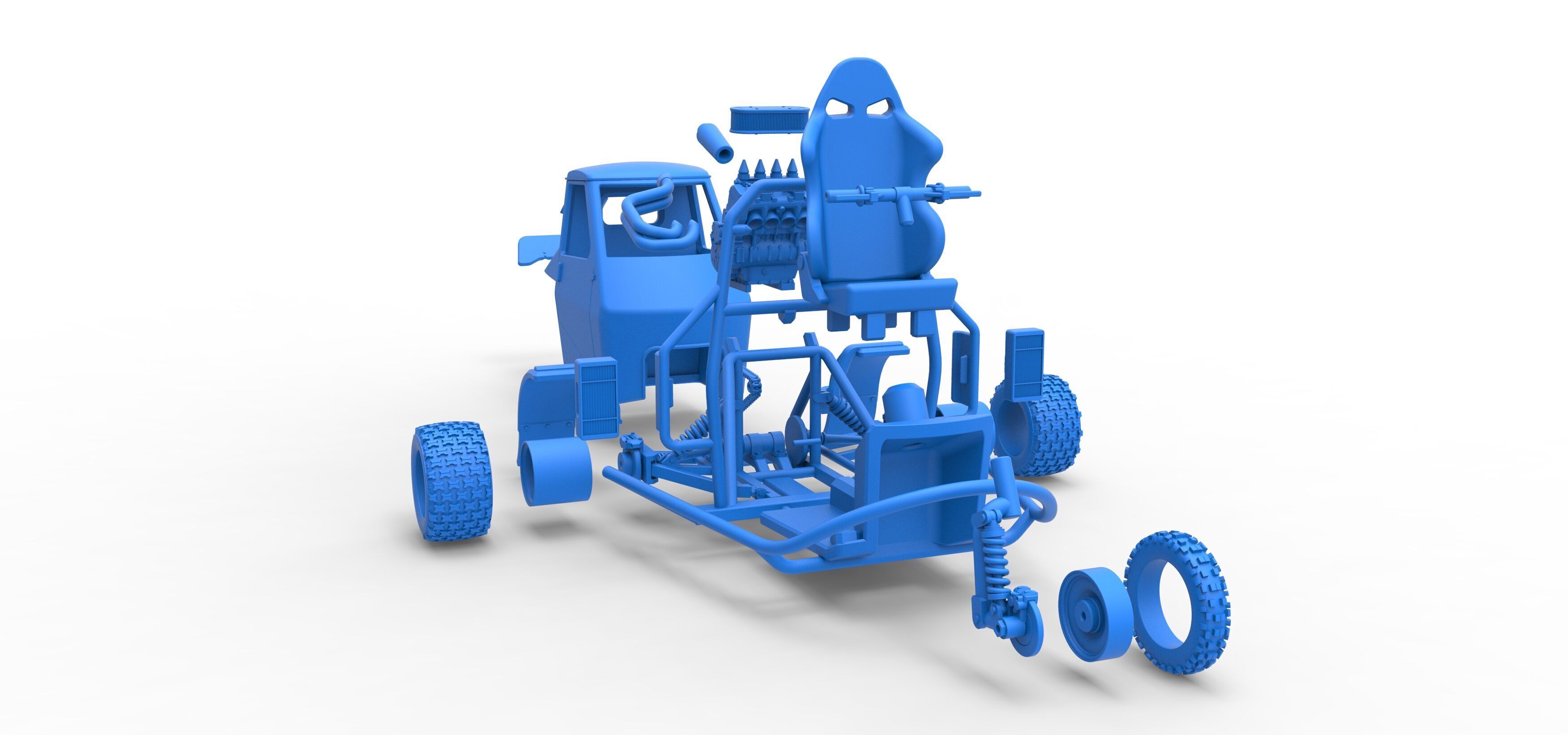 Ape car proto for dirt Scale 1 to 25 3D print model_56