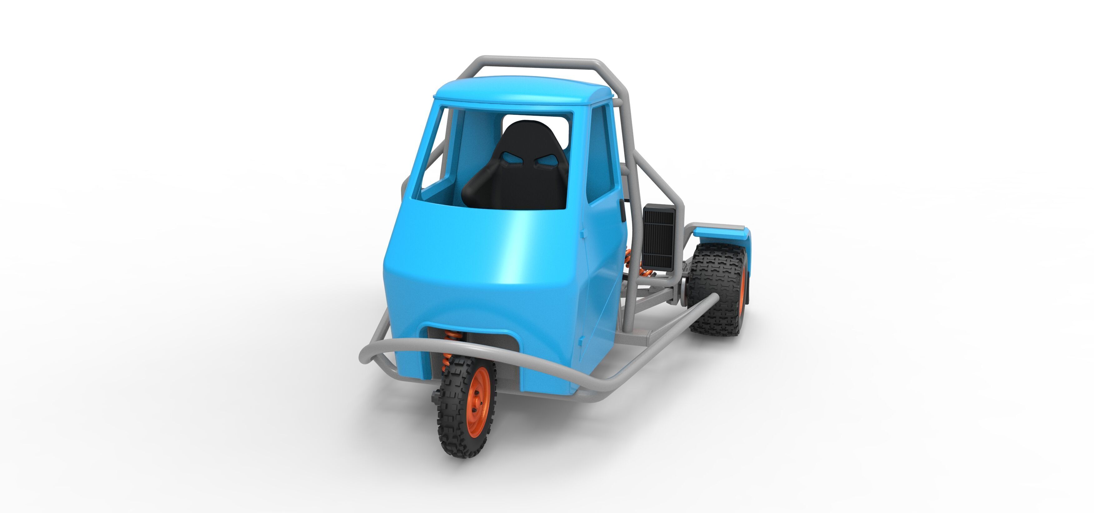 Ape car proto for dirt Scale 1 to 25 3D print model_5