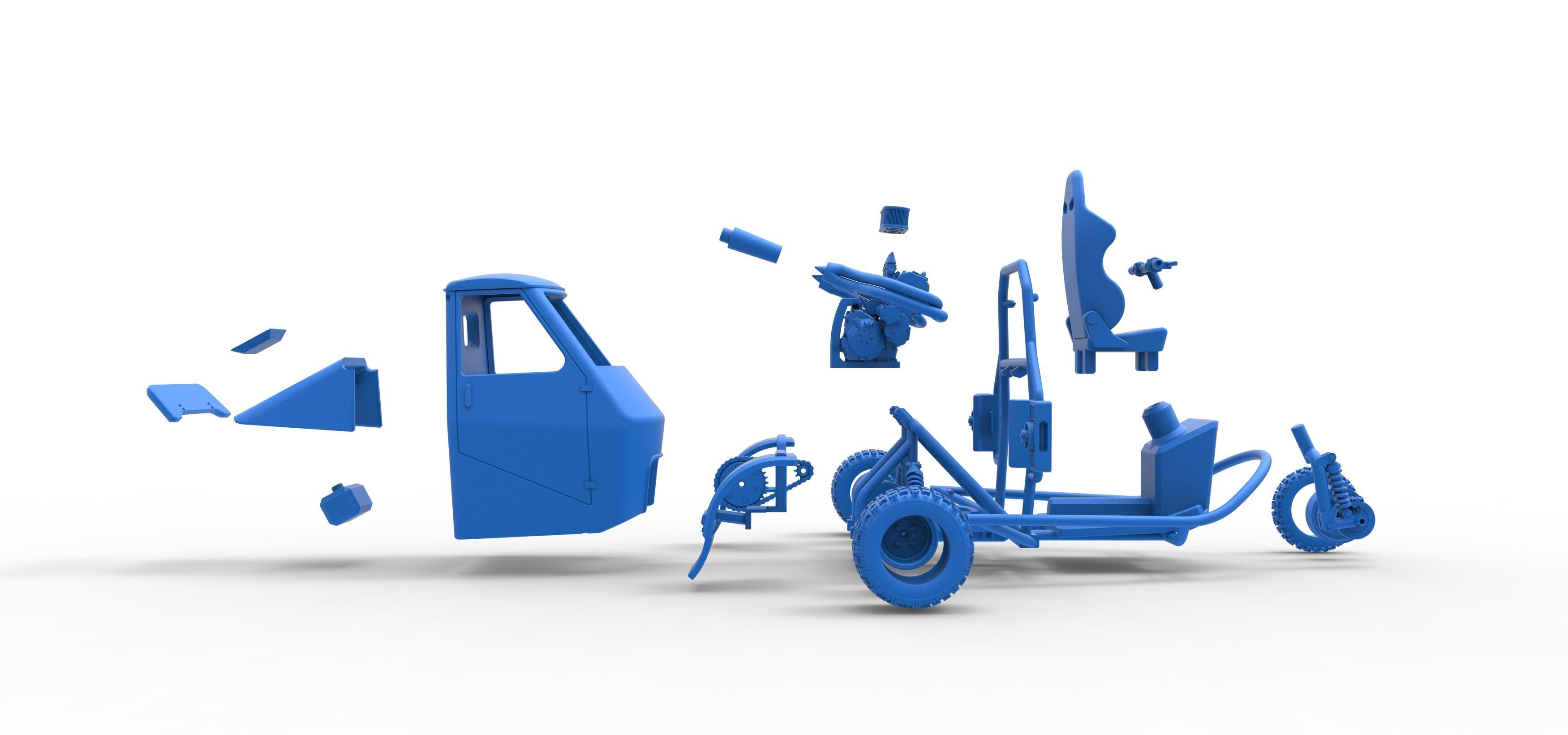 Ape car proto for dirt Scale 1 to 25 3D print model_53