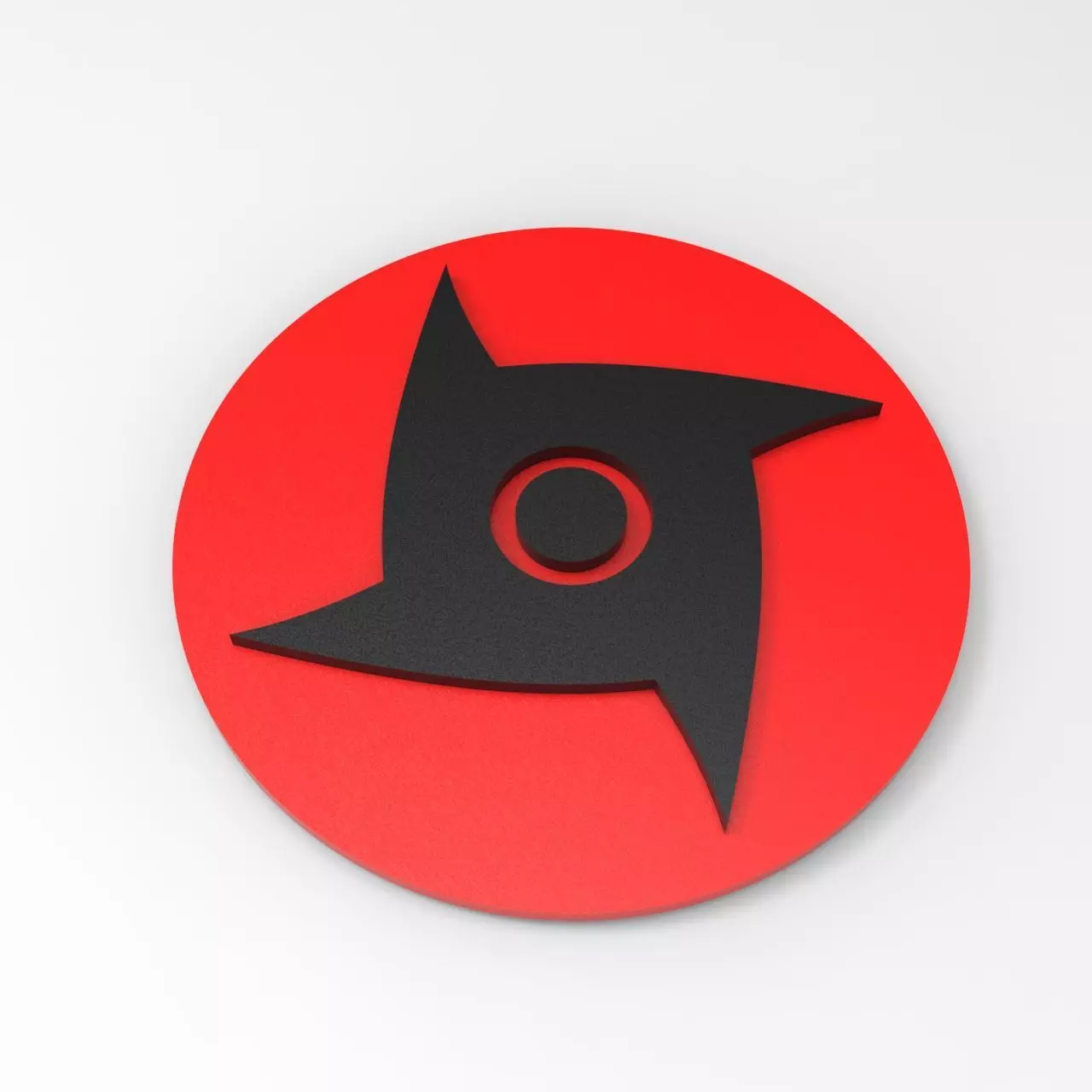 Mangekyo Sharingan Symbol  Naruto 3D Fridge Magnet STL 3D print model_0
