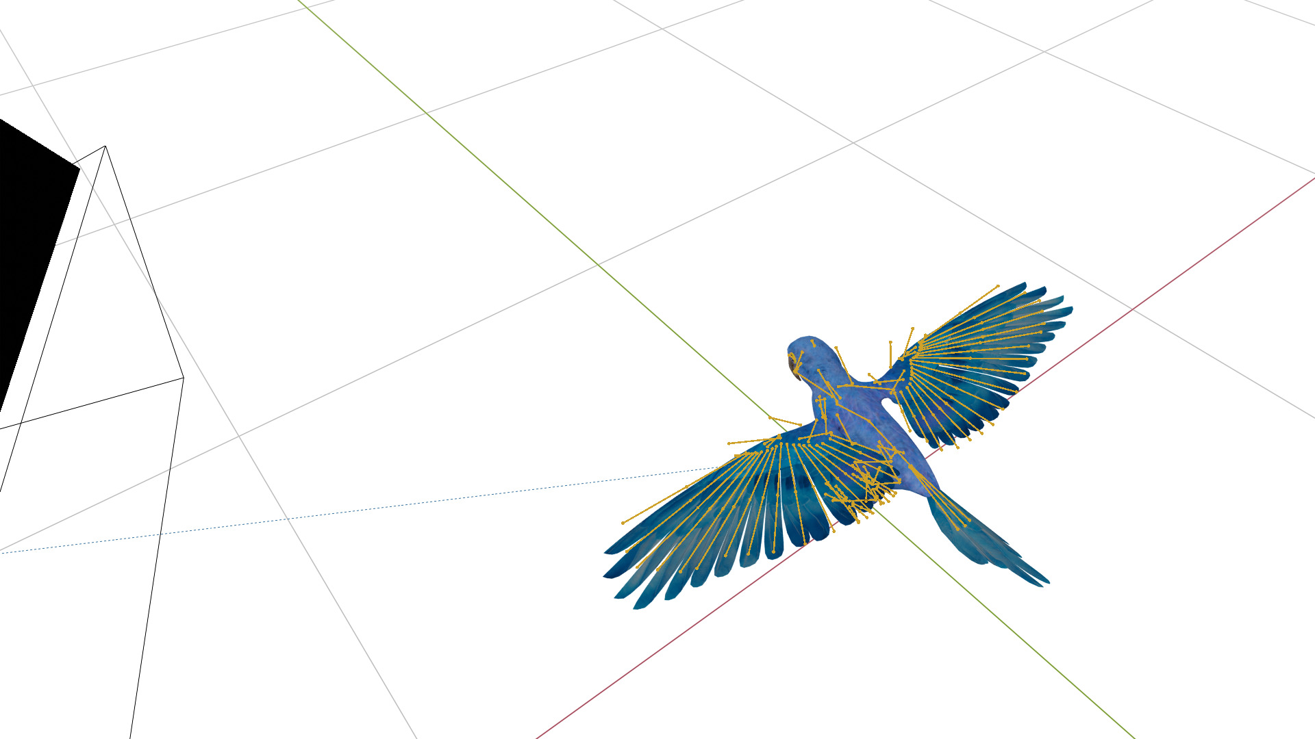 Hyacinth Macaw Parrot Low-poly 3D model_41