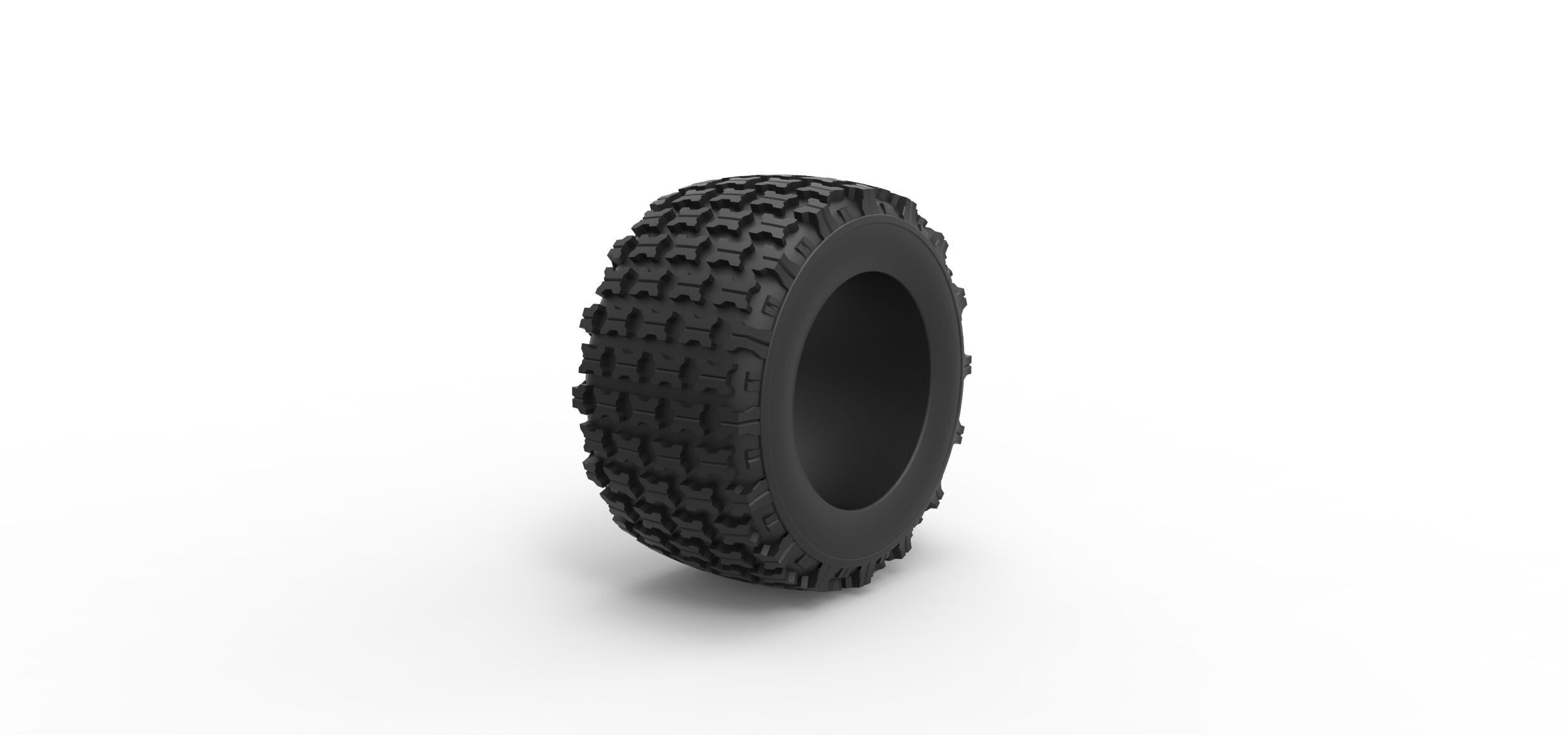 Offroad tire 138 Scale 1 to 25 3D print model_1