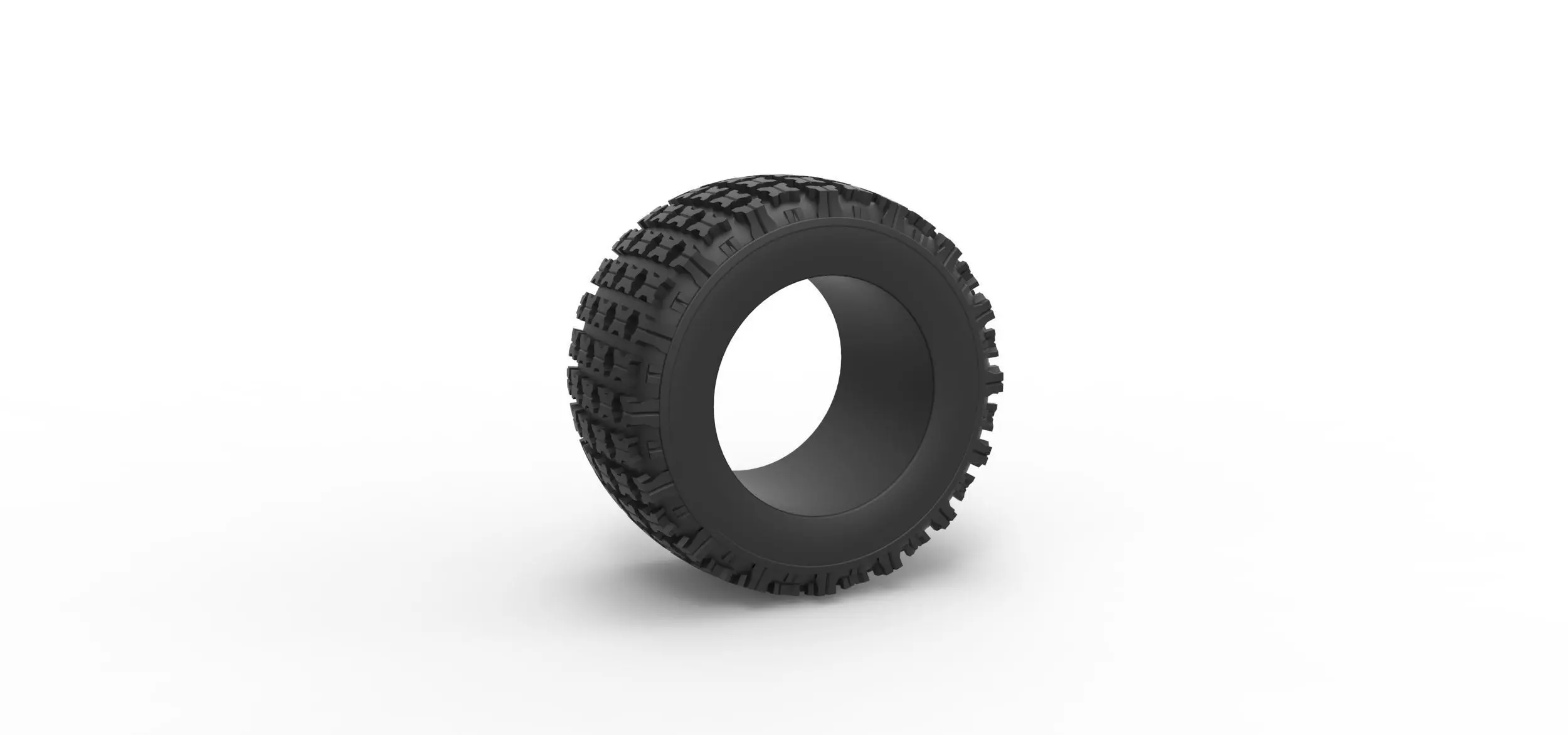 Offroad tire 138 Scale 1 to 25 3D print model_0
