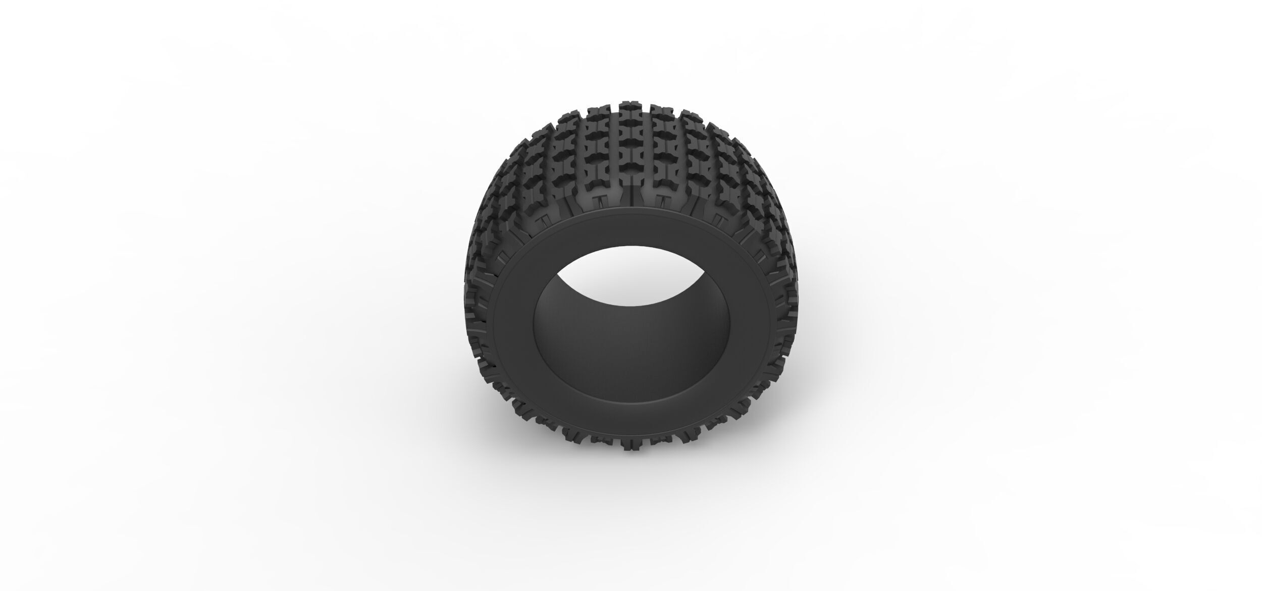 Offroad tire 138 Scale 1 to 25 3D print model_5