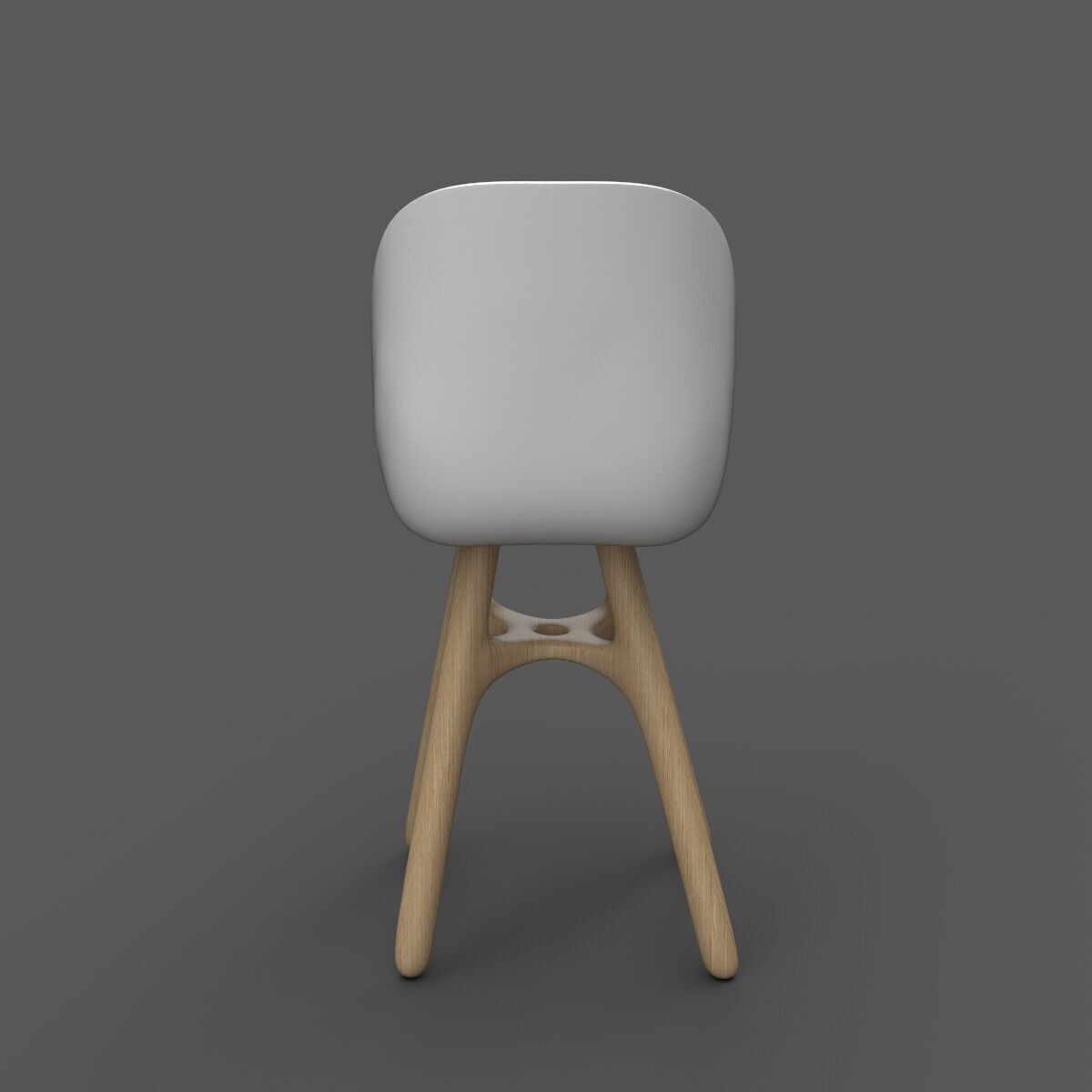 Chair Low-poly 3D model_4