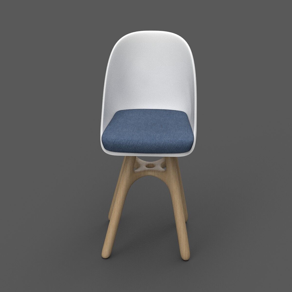 Chair Low-poly 3D model_1