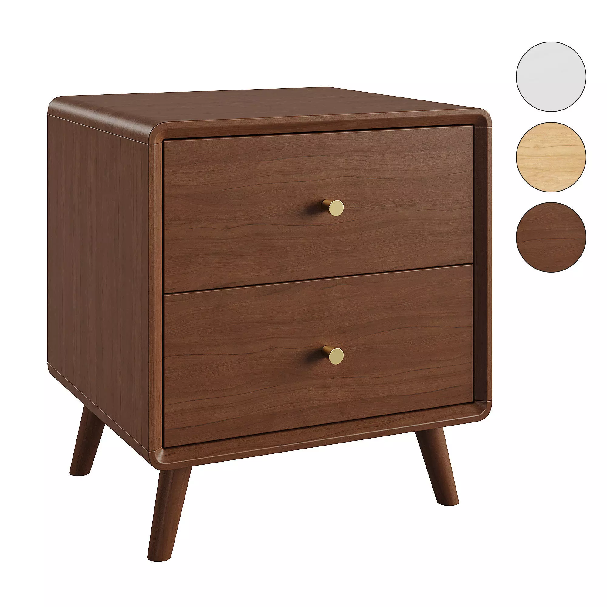 Litfad - Contemporary 2 Tiers Nightstand 3D model