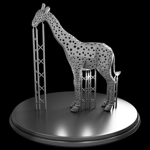 Free Giraffe Sample  Print Ready and High Poly STL Free 3D print model