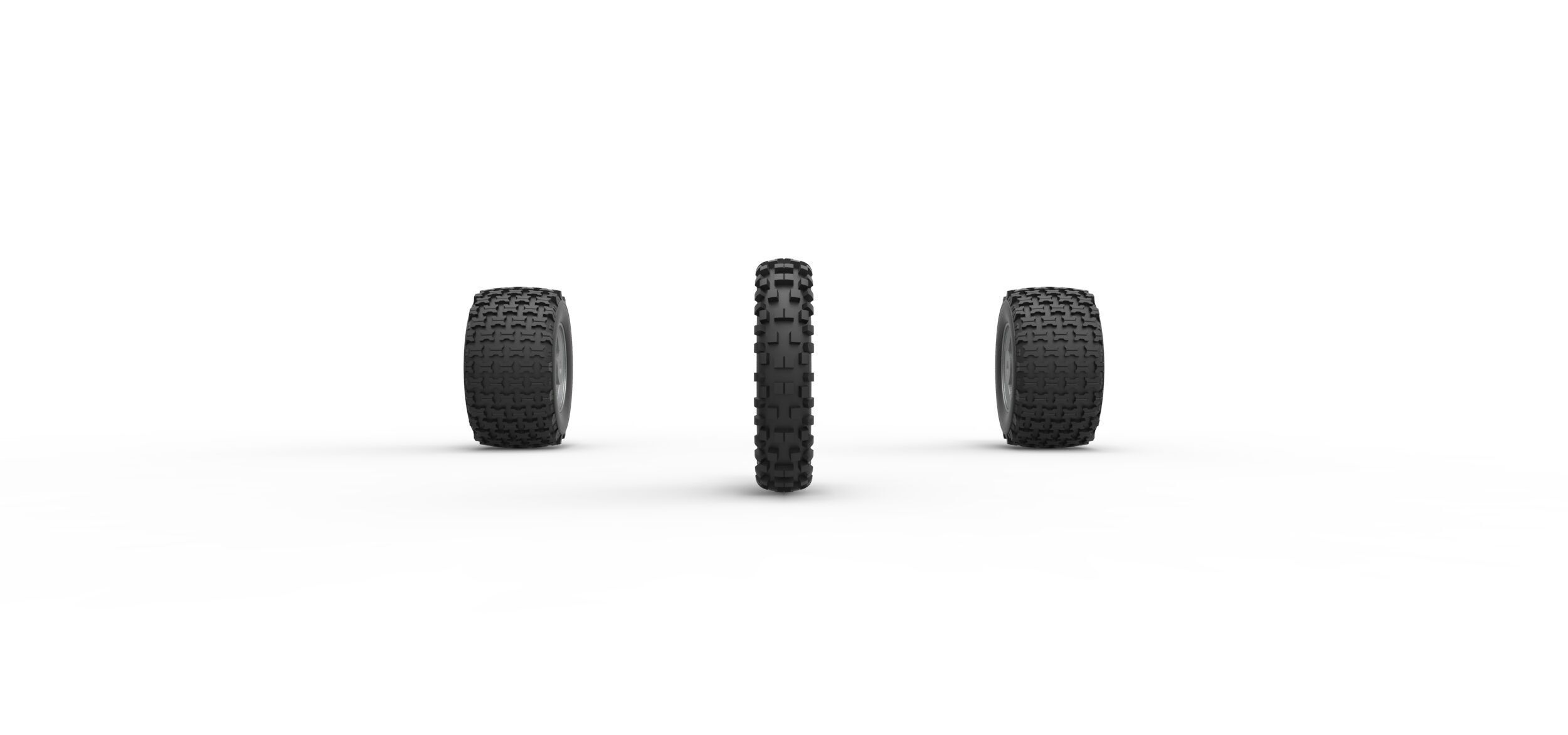Wheel Set of Ape car proto for dirt Scale 1 to 25 3D print model_3