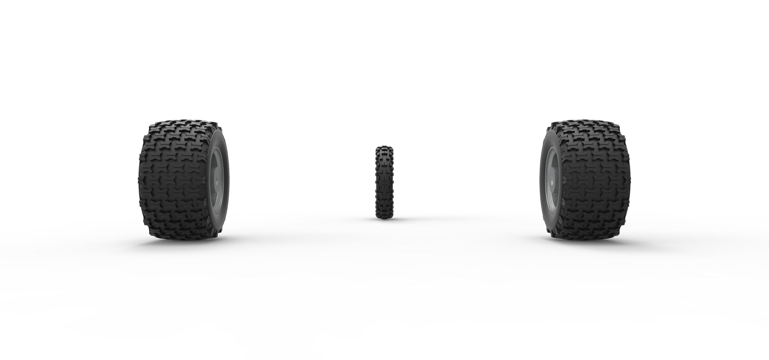 Wheel Set of Ape car proto for dirt Scale 1 to 25 3D print model_7