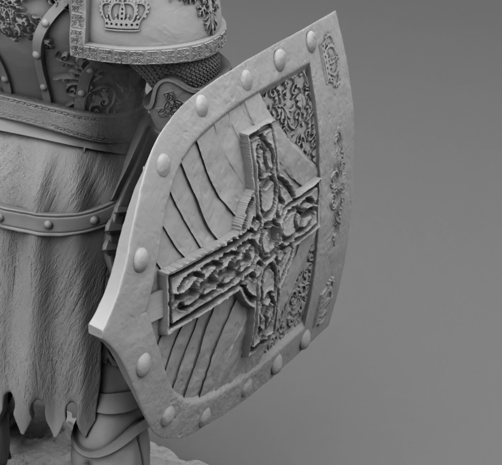 Mace Solider 3D print model_12