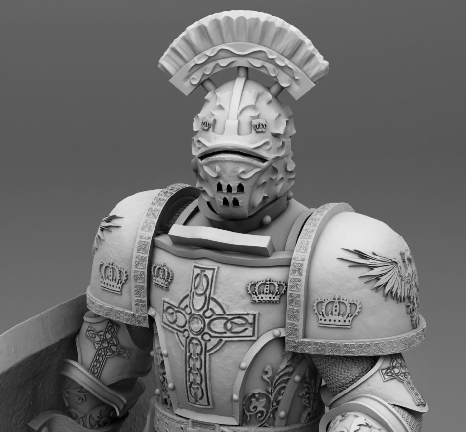 Mace Solider 3D print model_4